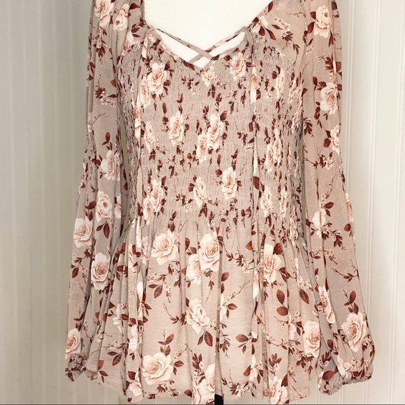AE Boho Floral Blouse - Picture 2 of 9
